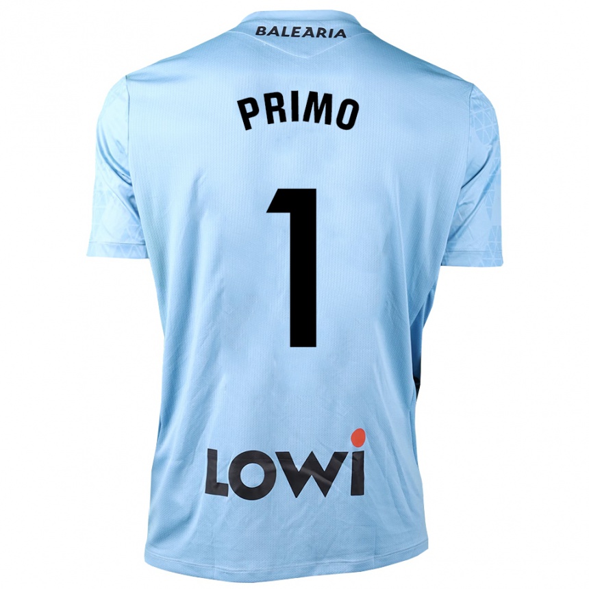 נשים כדורגל אלחנדרו פרימו #1 כחול בהיר שחור חולצת שוער 2025/26