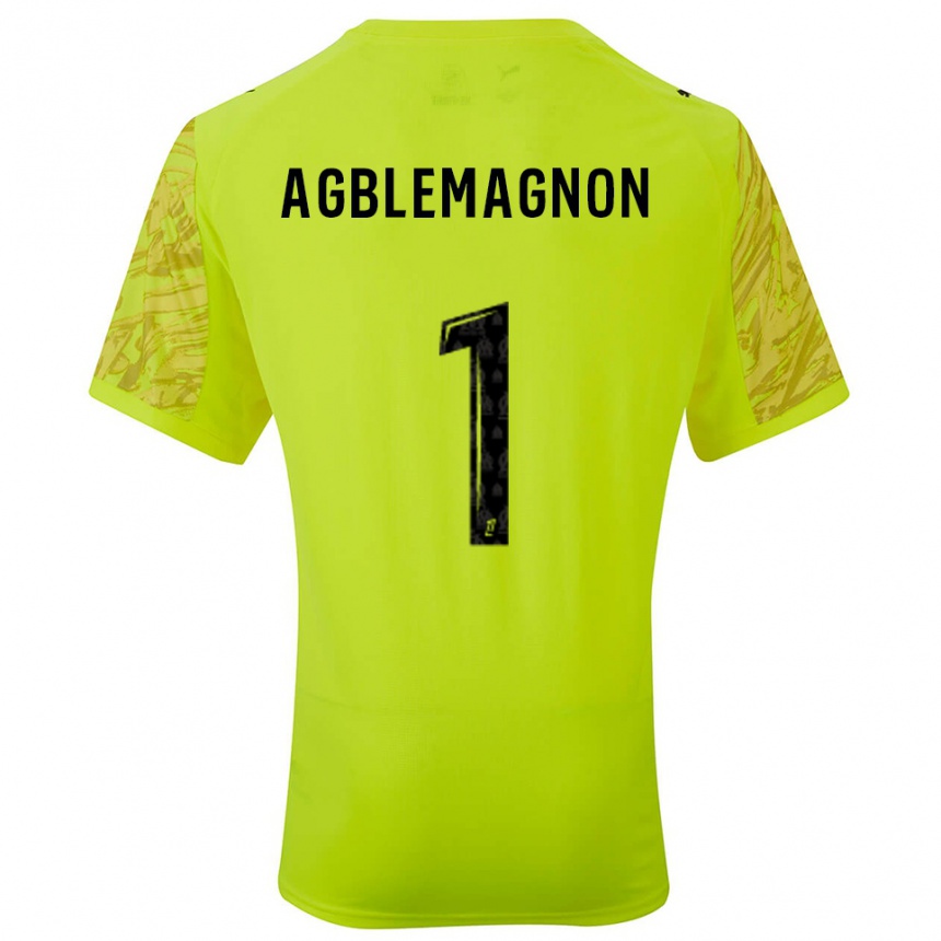 נשים כדורגל יורגן אגבלמאניון #1 ירוק פלורסנט שחור חולצת שוער 2025/26