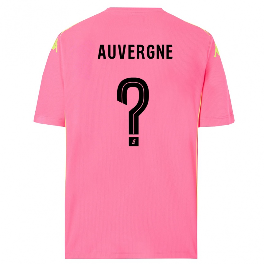 נשים כדורגל Dorian Auvergne #0 ורוד לוהט שחור חולצת שוער 2025/26