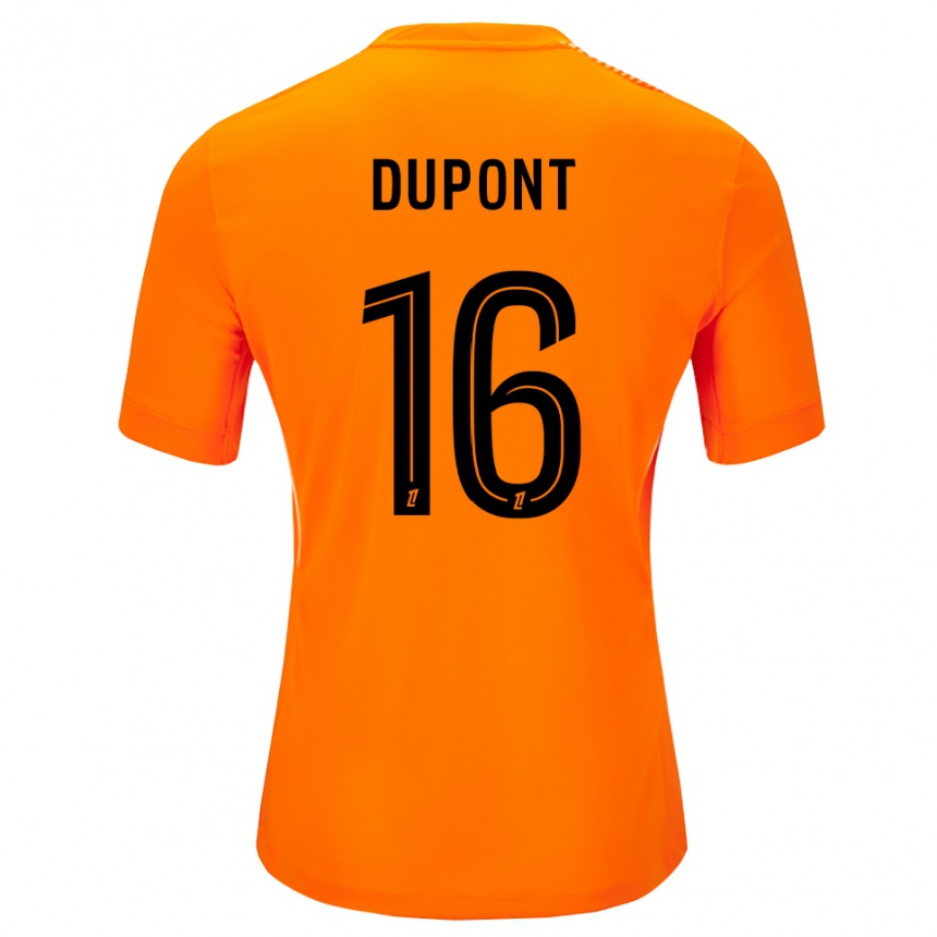 נשים כדורגל Raphaël Dupont #16 כתום שחור חולצת שוער 2025/26