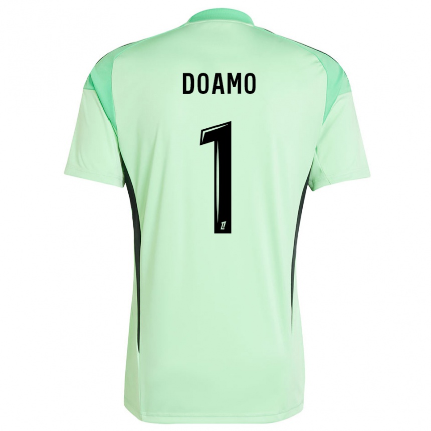 נשים כדורגל Isaac Doamo #1 ירוק בהיר שחור חולצת שוער 2025/26