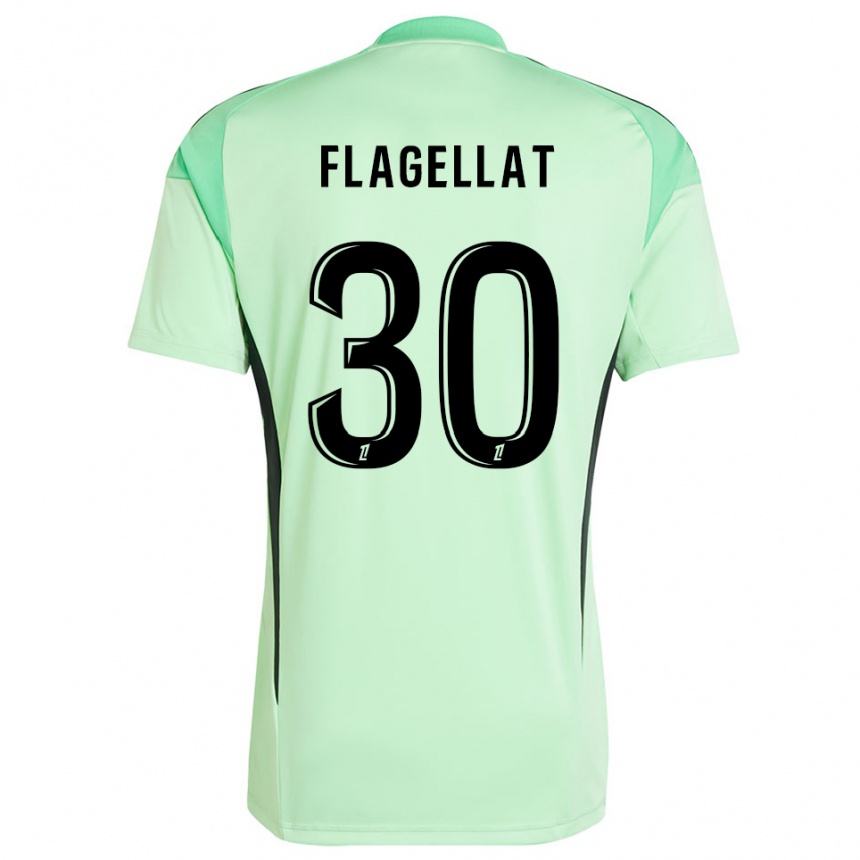 נשים כדורגל Alizée Flagellat #30 ירוק בהיר שחור חולצת שוער 2025/26