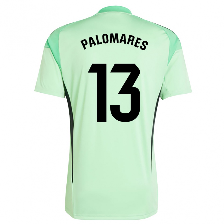 נשים כדורגל Juanpa Palomares #13 ירוק בהיר שחור חולצת שוער 2025/26