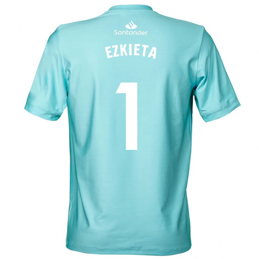 נשים כדורגל חוקין אסקייטה #1 ציאן בהיר לבן חולצת שוער 2025/26