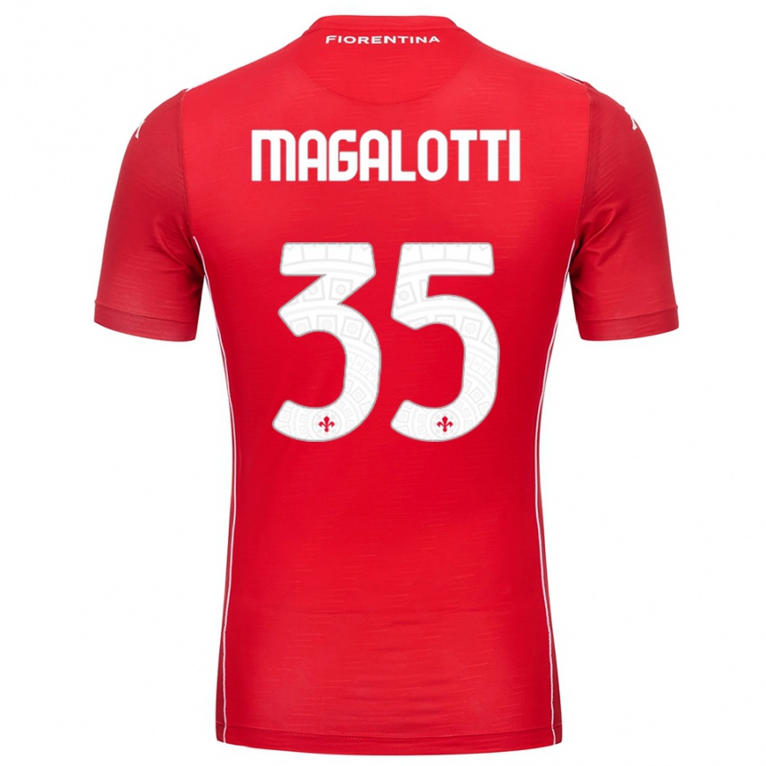 נשים כדורגל מתיה מגלוטי #35 לבן אדום חולצת שוער 2025/26