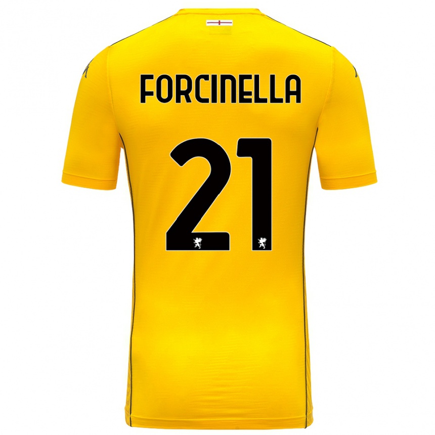 נשים כדורגל קאמילה פורצ'ינלה #21 צהוב כהה שחור חולצת שוער 2025/26