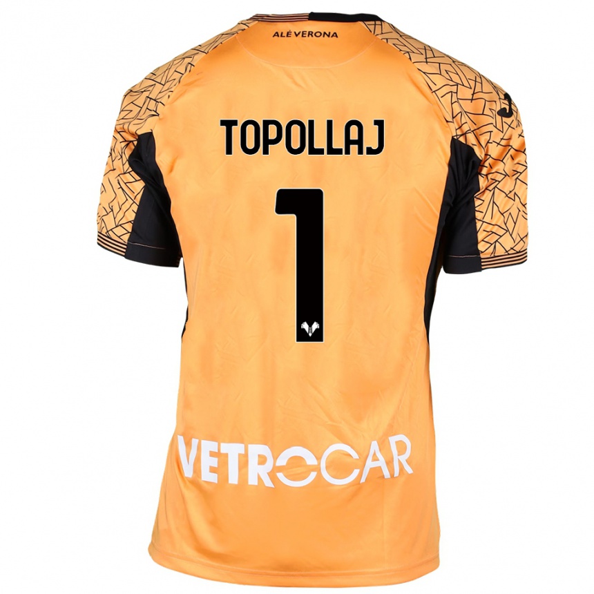 נשים כדורגל מארק טופולאי #1 כתום שחור לבן חולצת שוער 2025/26