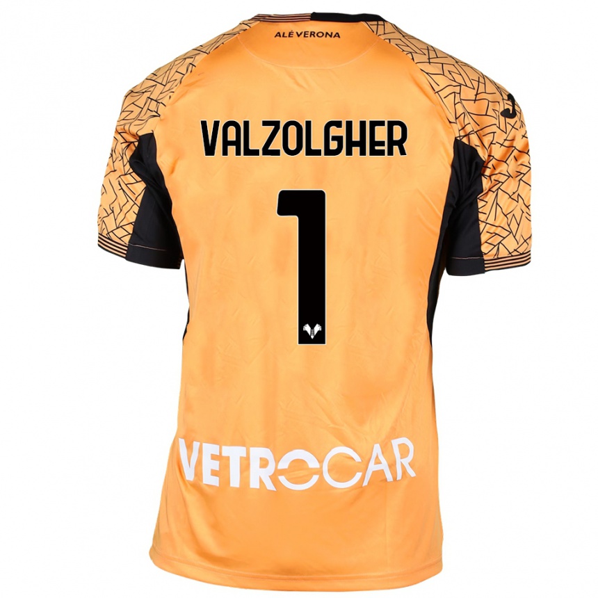 נשים כדורגל קיארה ולצולגר #1 כתום שחור לבן חולצת שוער 2025/26