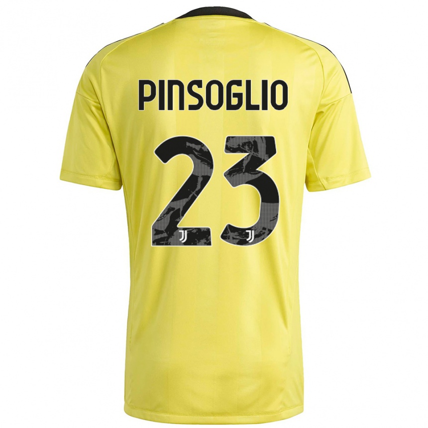 נשים כדורגל קרלו פינסוליו #23 לבן צהוב חולצת שוער 2025/26