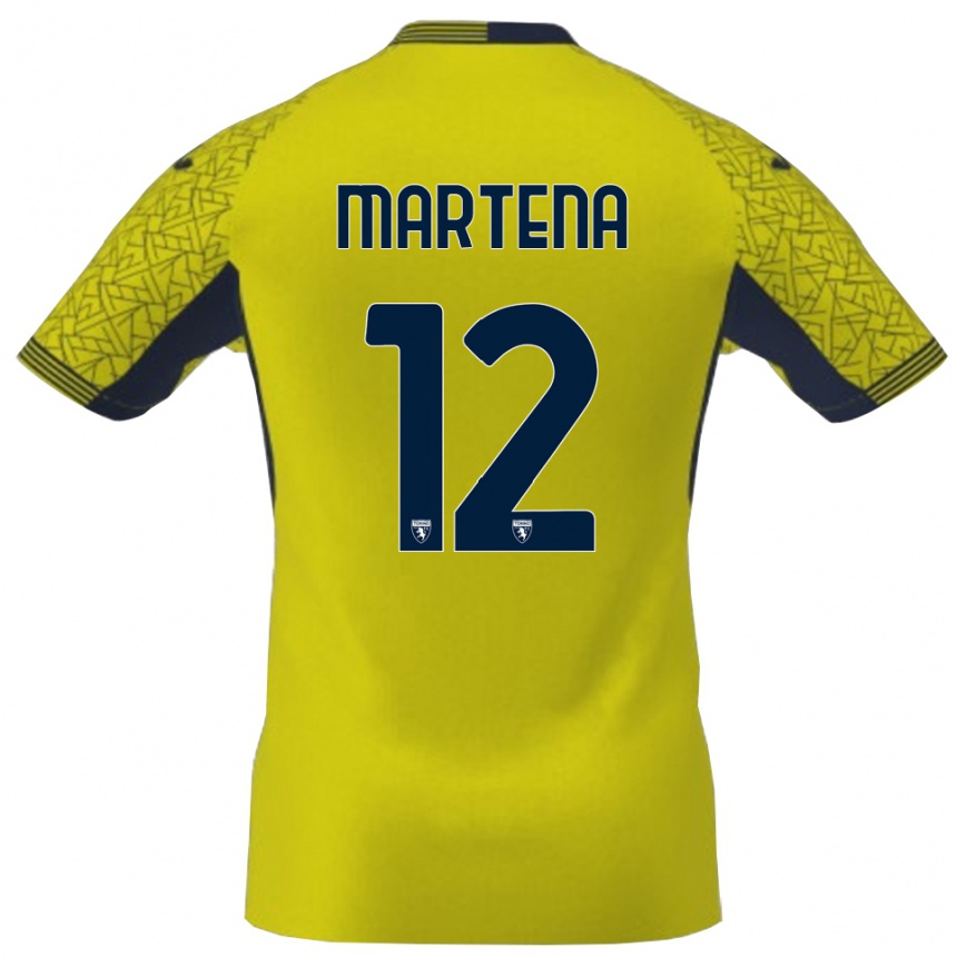 נשים כדורגל Gabriele Martena #12 שחור צהוב חולצת שוער 2025/26