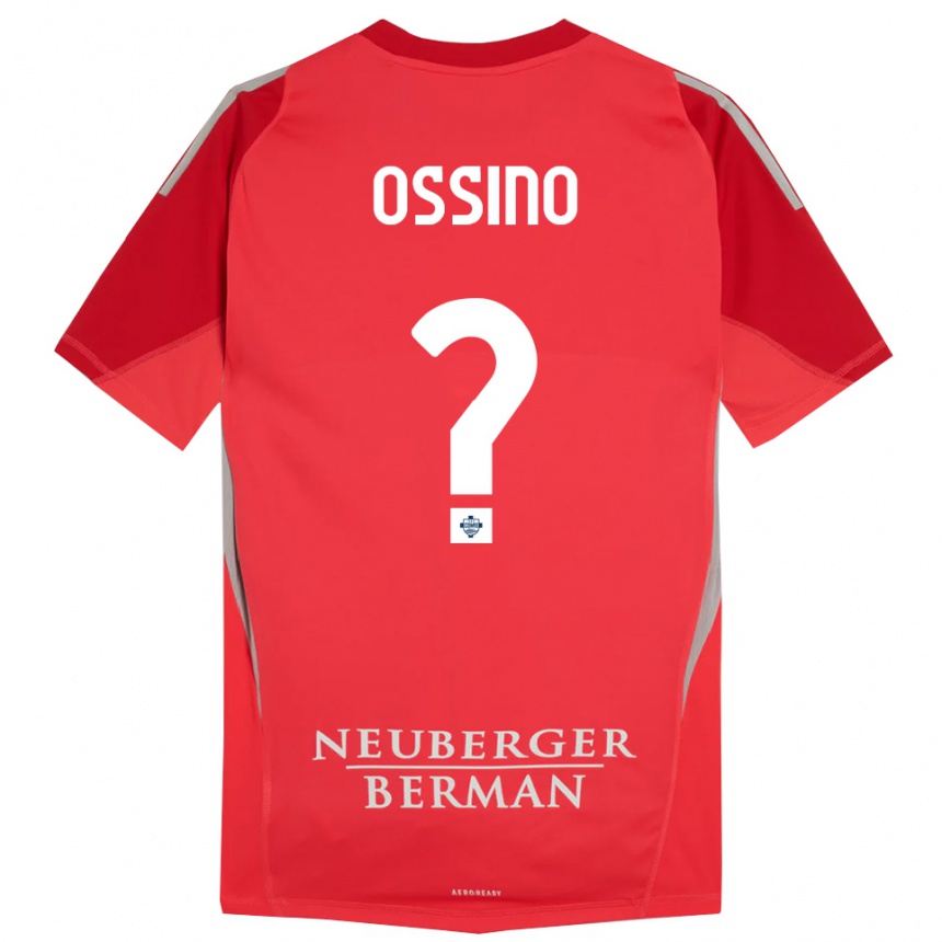 נשים כדורגל Daniel Ossino #0 אפור אדום חולצת שוער 2025/26