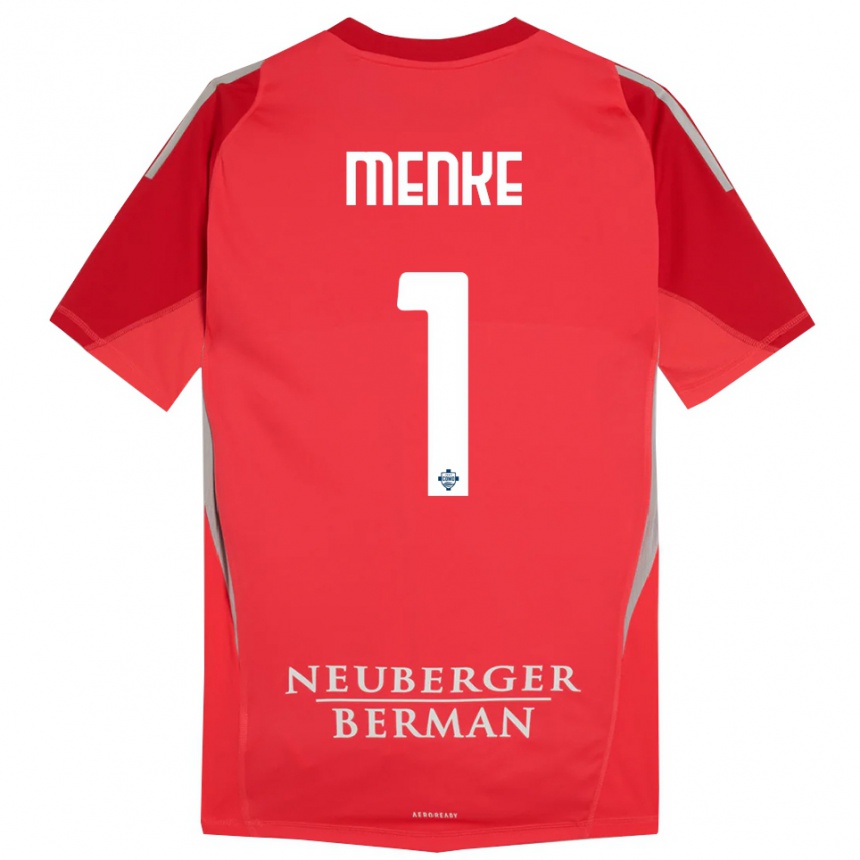 נשים כדורגל הנריק מנקי לופס #1 אפור אדום חולצת שוער 2025/26