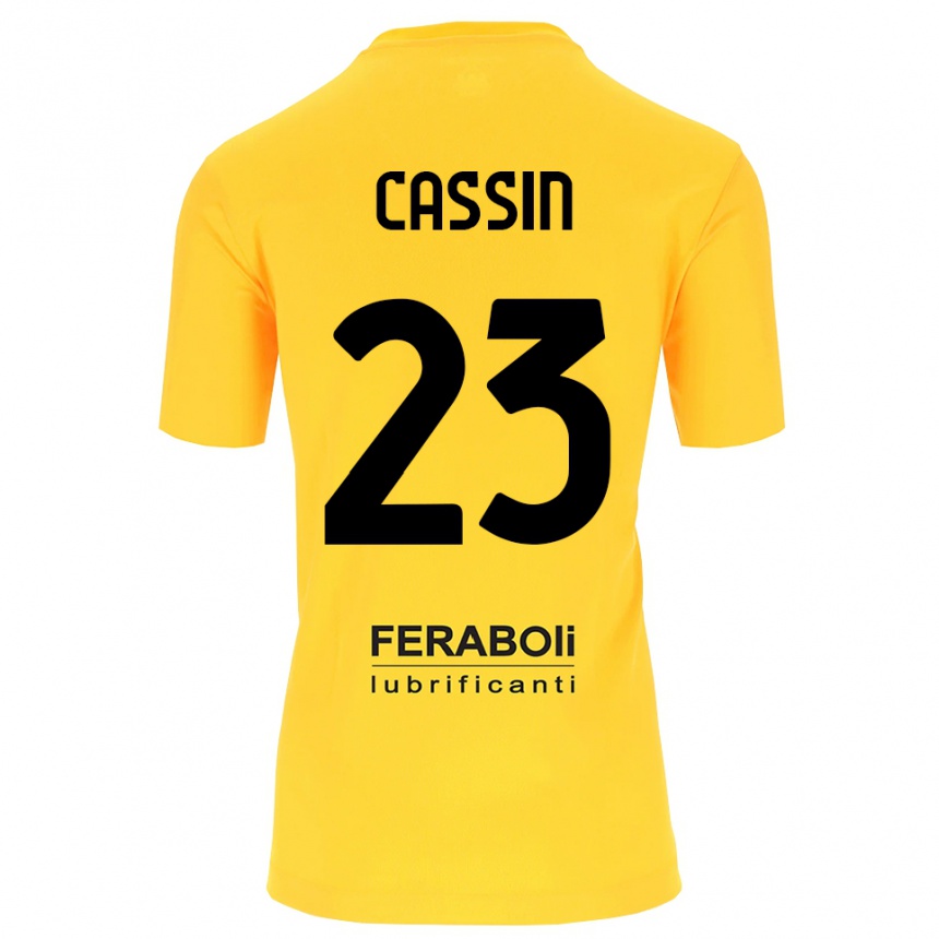 נשים כדורגל Marco Cassin #23 שחור צהוב חולצת שוער 2025/26