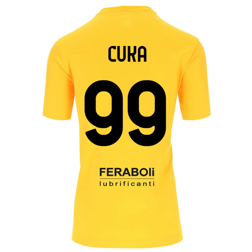 נשים כדורגל סמואל צוקה #99 שחור צהוב חולצת שוער 2025/26