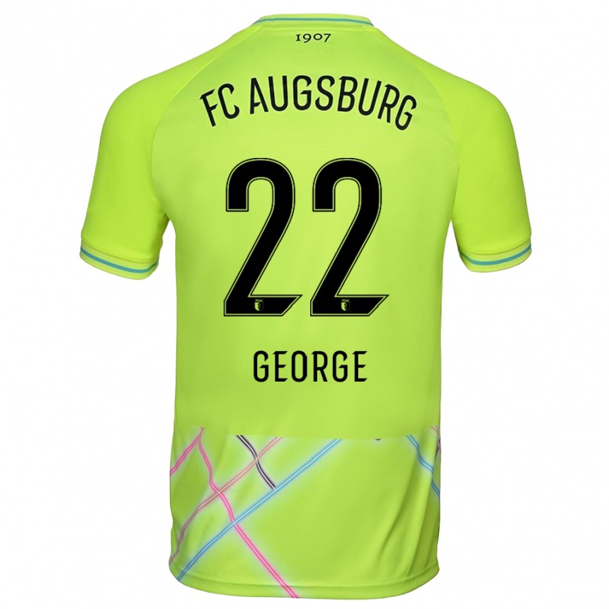 נשים כדורגל Noah George #22 צהוב ירוק שחור חולצת שוער 2025/26