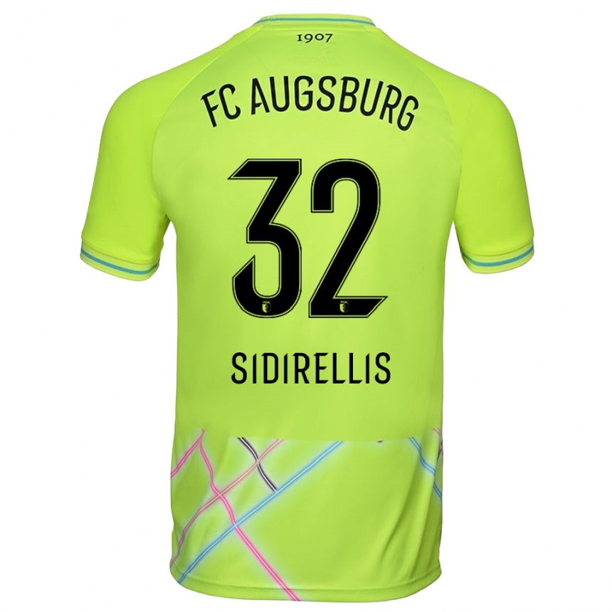 נשים כדורגל Konstantinos Sidirellis #32 צהוב ירוק שחור חולצת שוער 2025/26