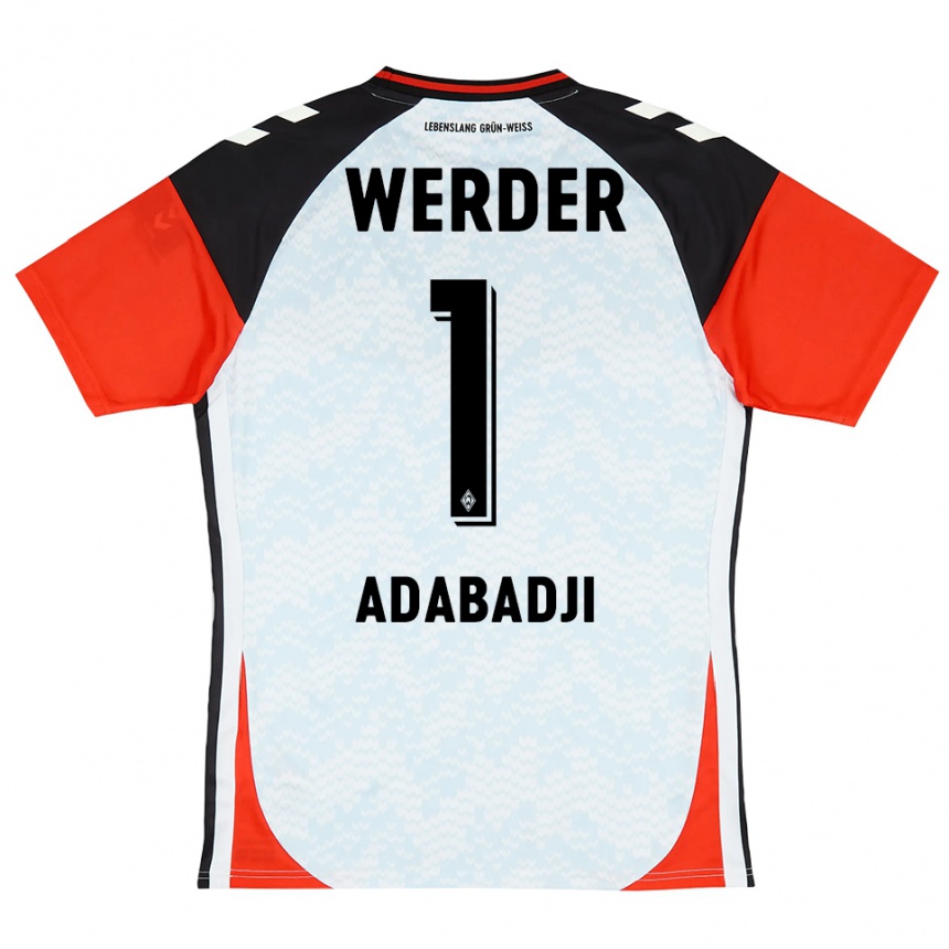 נשים כדורגל קווסי-ויויאן פליקס אדבאג'י #1 צהוב אדום שחור חולצת שוער 2025/26