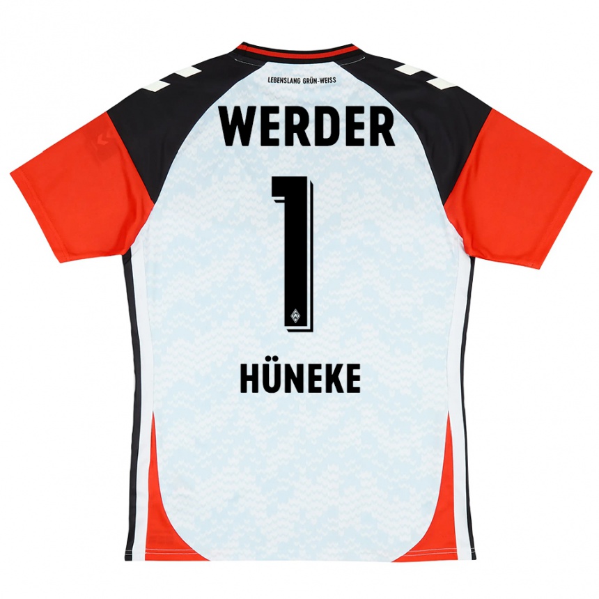 נשים כדורגל Win Hüneke #1 צהוב אדום שחור חולצת שוער 2025/26