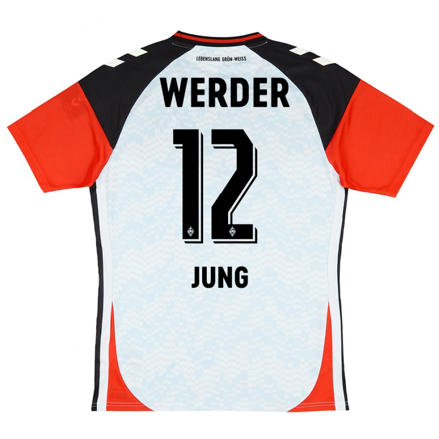 נשים כדורגל Hugo Jung #12 צהוב אדום שחור חולצת שוער 2025/26
