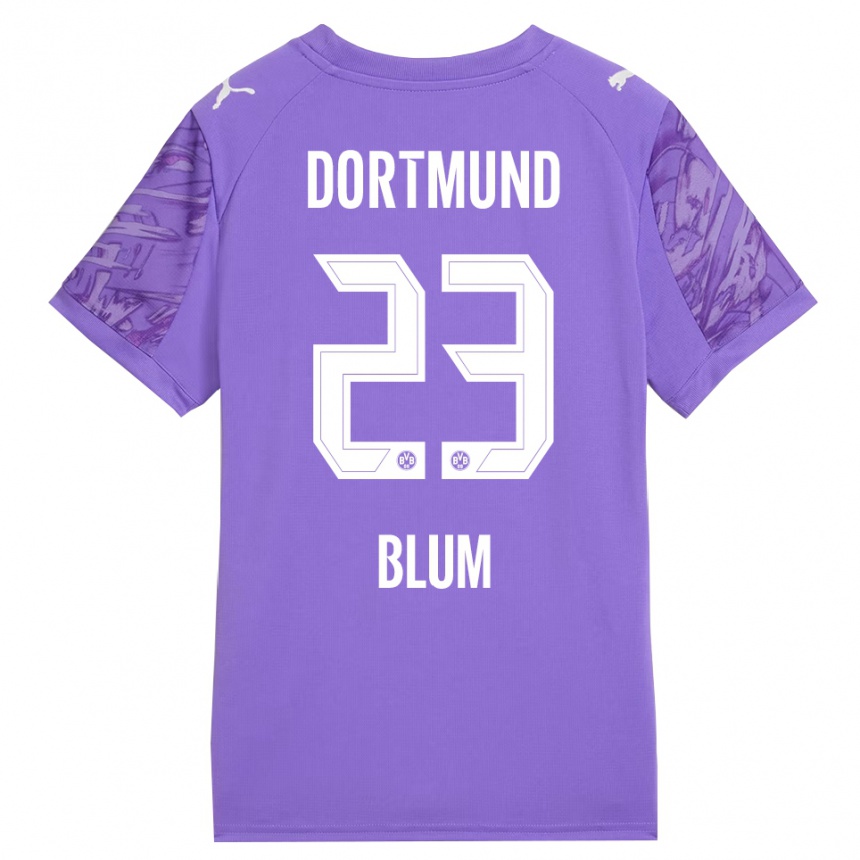 נשים כדורגל Caroline Blum #23 לבן לילך חולצת שוער 2025/26