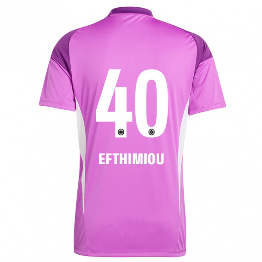נשים כדורגל Sissis Efthimiou #40 לבן לילך חולצת שוער 2025/26