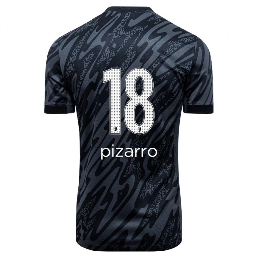 נשים כדורגל תאודור פיסארו #18 שחור לבן חולצת שוער 2025/26