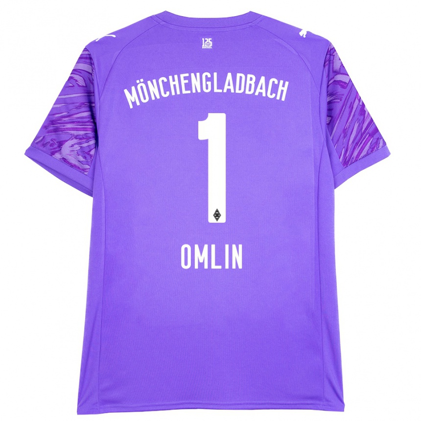 נשים כדורגל ג'ונאס אומלין #1 לבן לילך חולצת שוער 2025/26