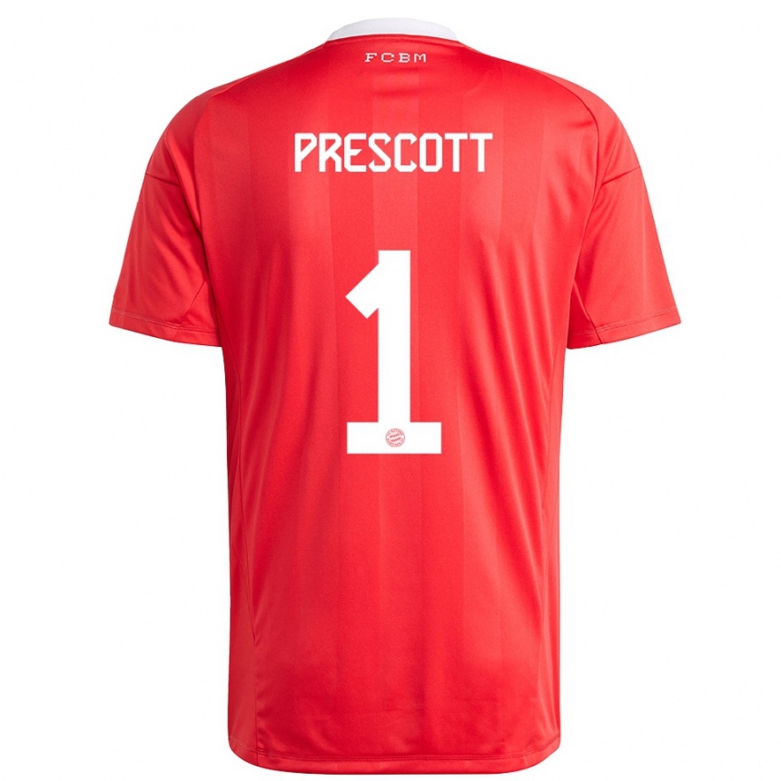 נשים כדורגל Leonard Prescott #1 לבן אדום חולצת שוער 2025/26