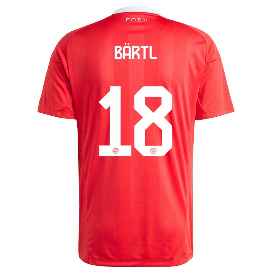 נשים כדורגל ג׳ניס ברטל #18 לבן אדום חולצת שוער 2025/26