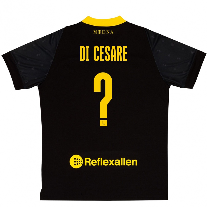 נשים כדורגל Gabriele Di Cesare #0 שחור צהוב חולצת שוער 2025/26