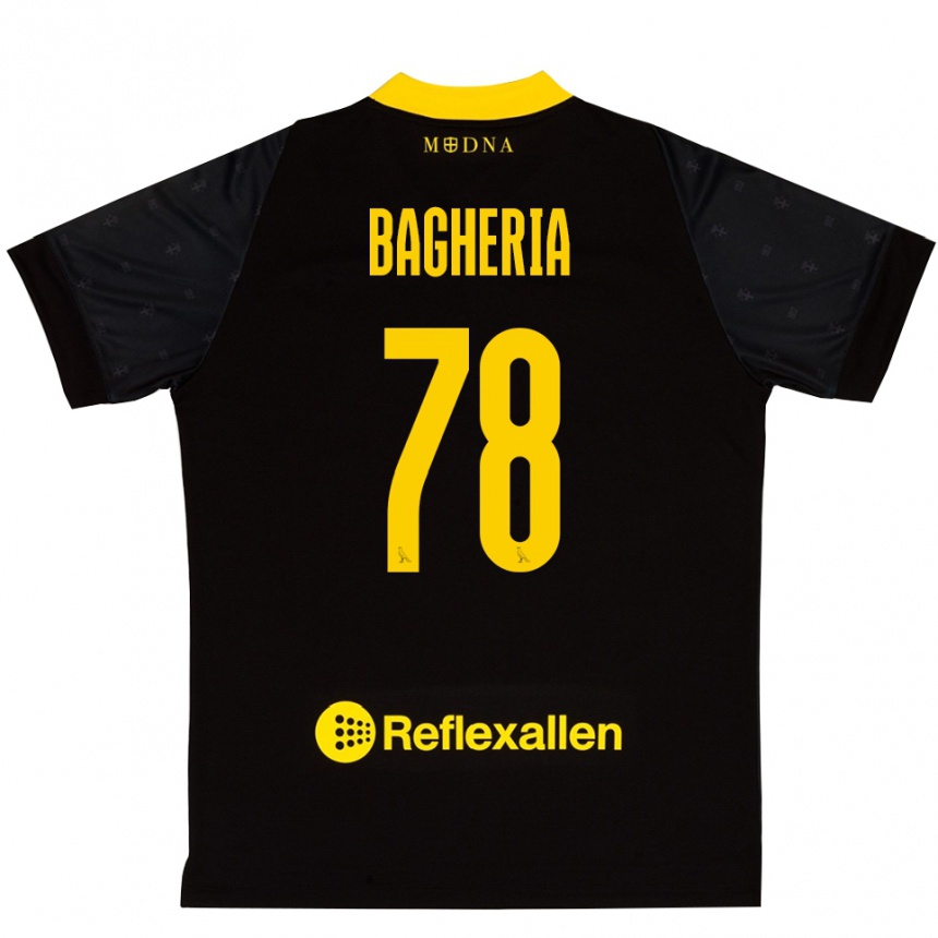נשים כדורגל Fabrizio Bagheria #78 שחור צהוב חולצת שוער 2025/26
