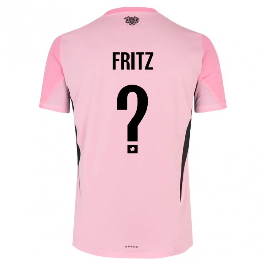 נשים כדורגל Gustav Fritz #0 שחור ורוד חולצת שוער 2025/26