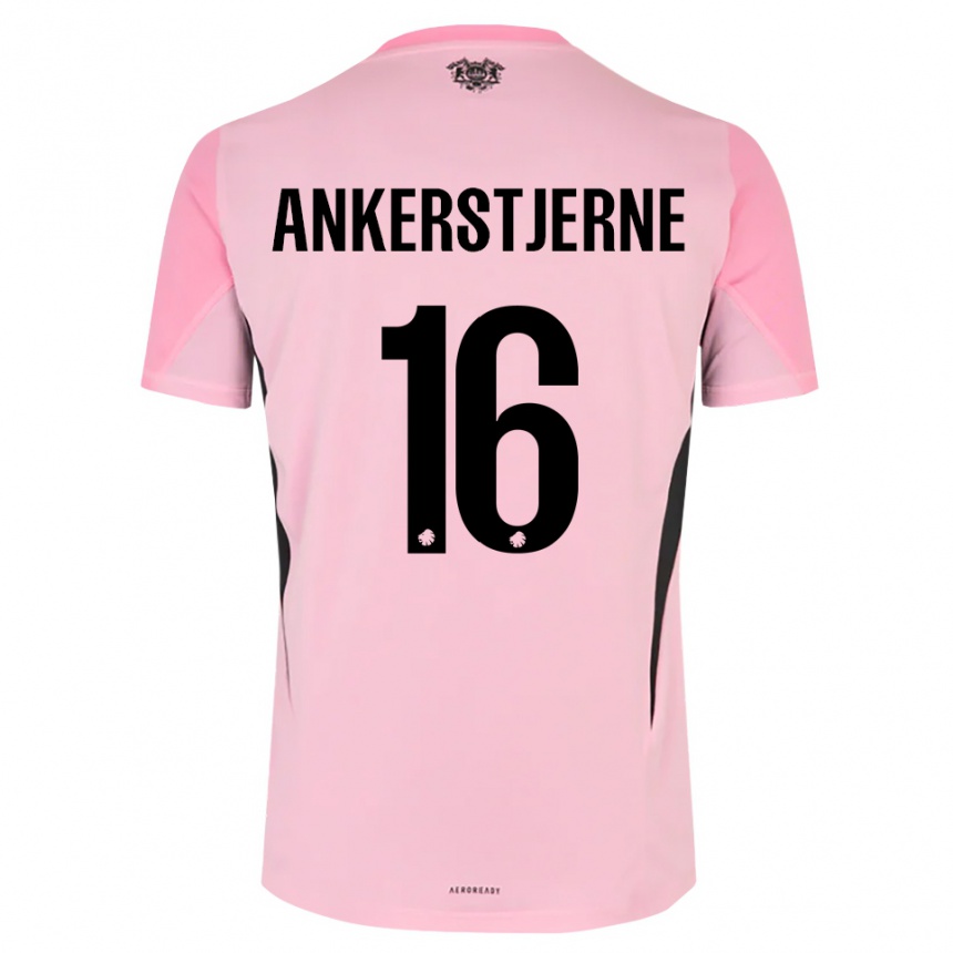 נשים כדורגל Ida Ankerstjerne #16 שחור ורוד חולצת שוער 2025/26