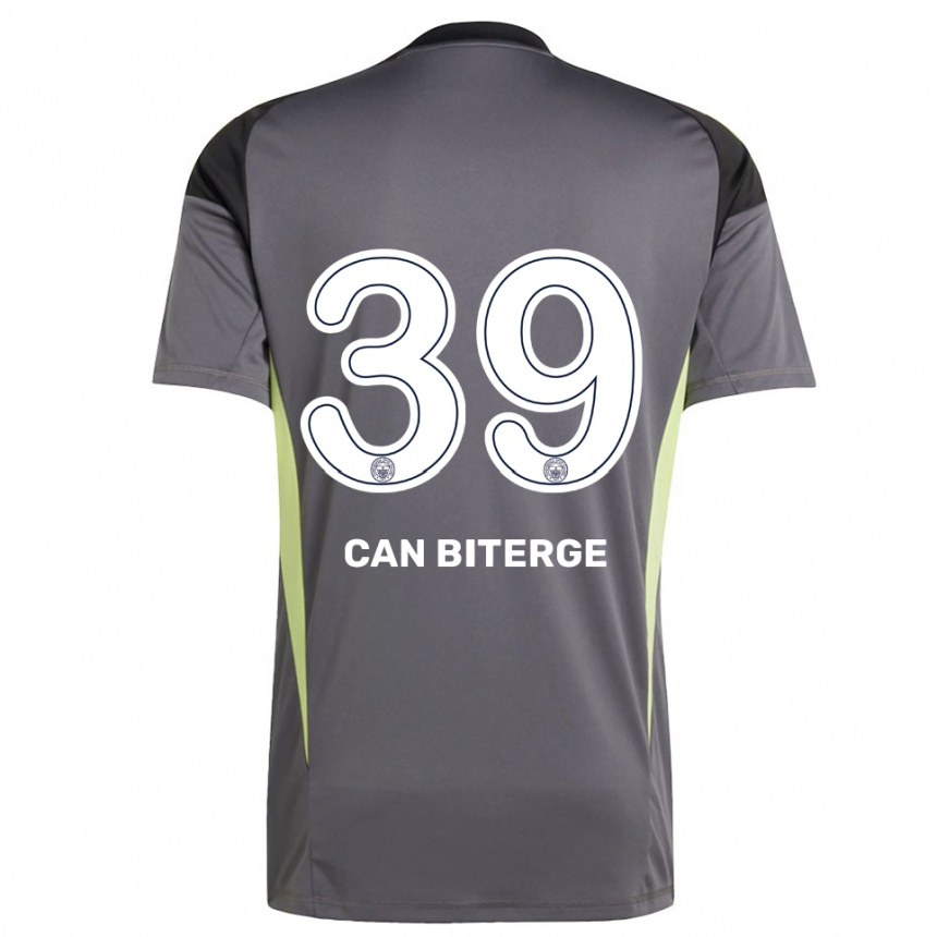 נשים כדורגל Engin Can Biterge #39 שחור אפור עמום חולצת שוער 2025/26