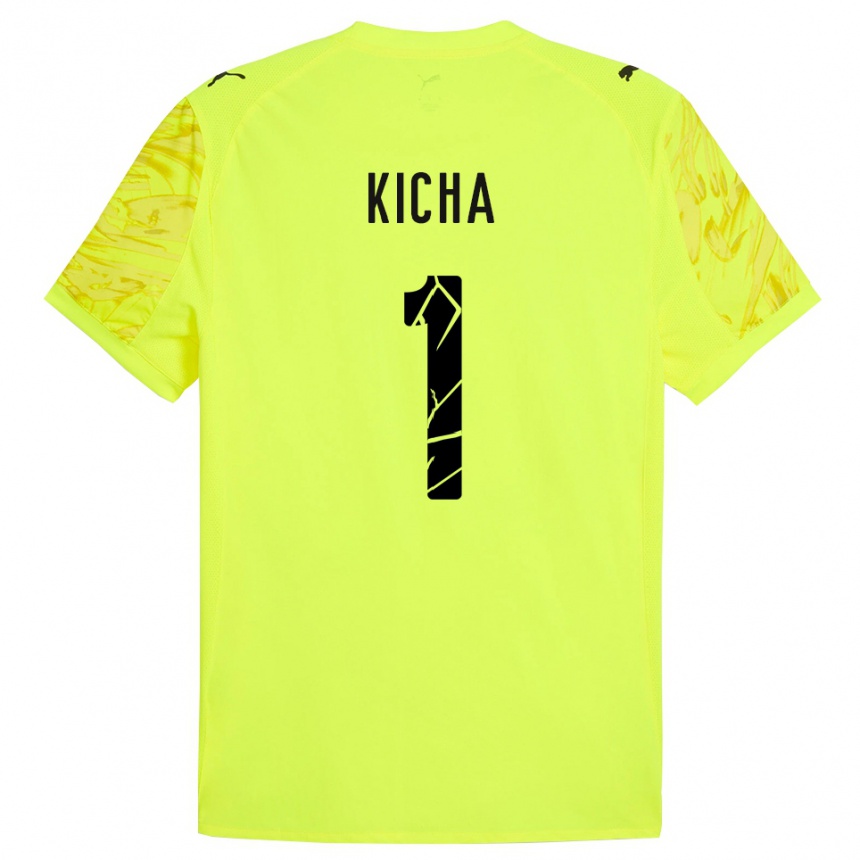 נשים כדורגל Tymofiy Kicha #1 ירוק צהוב חולצת שוער 2025/26