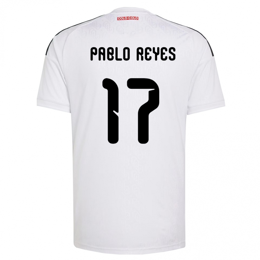 ילדים כדורגל Juan Pablo Reyes #17 לבן שחור ג'רזי ביתית 2026/27