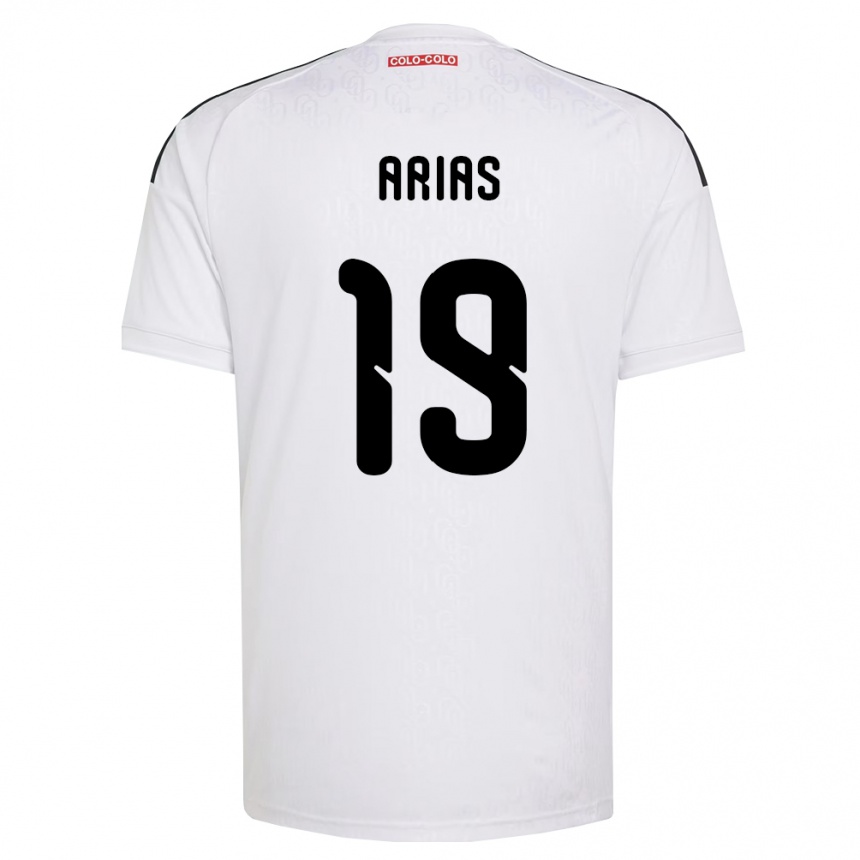 ילדים כדורגל Bastián Arias #19 לבן שחור ג'רזי ביתית 2026/27