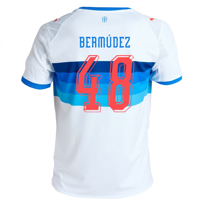 ילדים כדורגל Diego Bermúdez #48 לבן כחול שמיים ג'רזי ביתית 2026/27