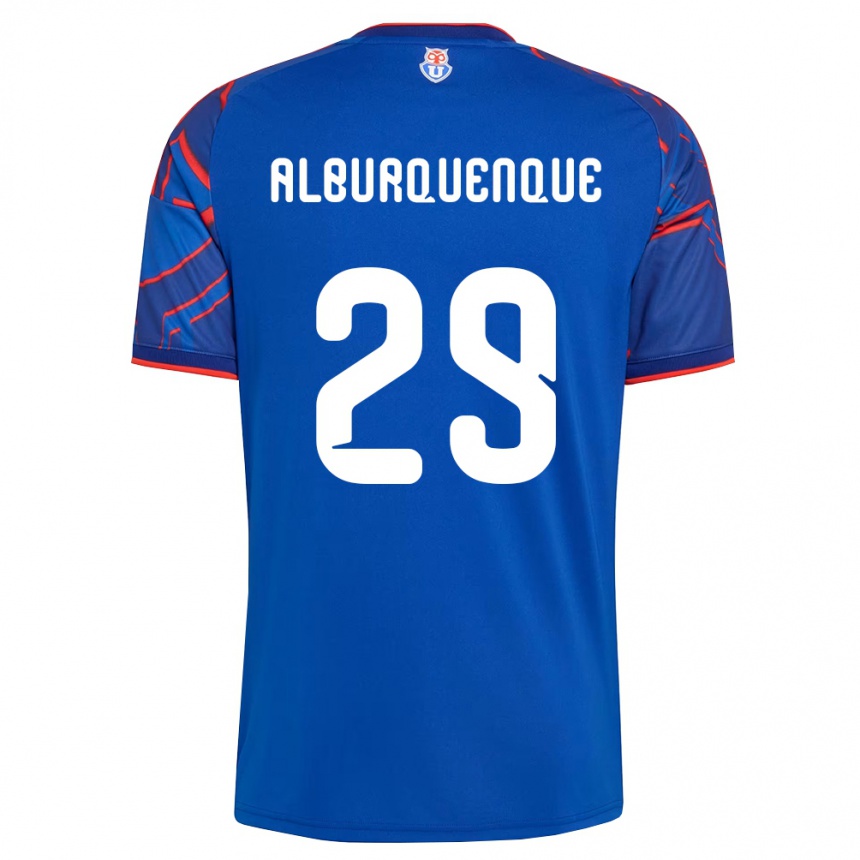ילדים כדורגל José Alburquenque #29 כחול מלכותי אדום ג'רזי ביתית 2026/27