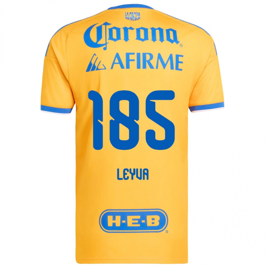 ילדים כדורגל Jorge Leyva #185 צהוב כחול ג'רזי ביתית 2026/27