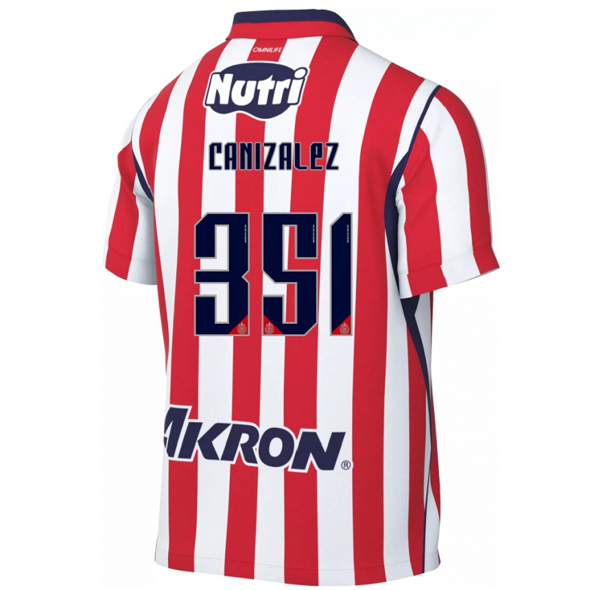 ילדים כדורגל Djorkaeff Canizalez #351 אדום לבן ג'רזי ביתית 2026/27