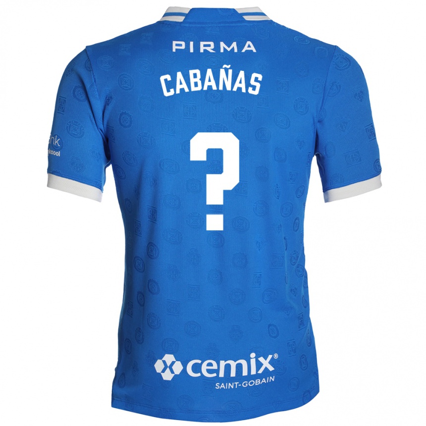 ילדים כדורגל Alfredo Cabañas #0 כחול לבן אדום ג'רזי ביתית 2026/27