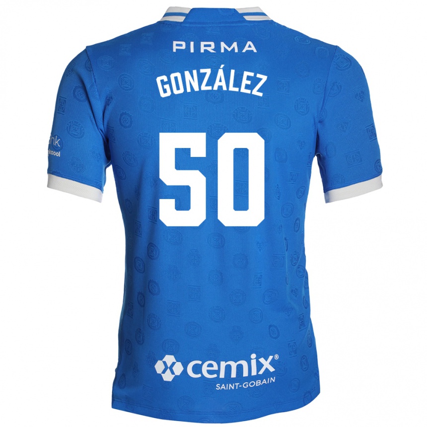 ילדים כדורגל Kenneth González #50 כחול לבן אדום ג'רזי ביתית 2026/27