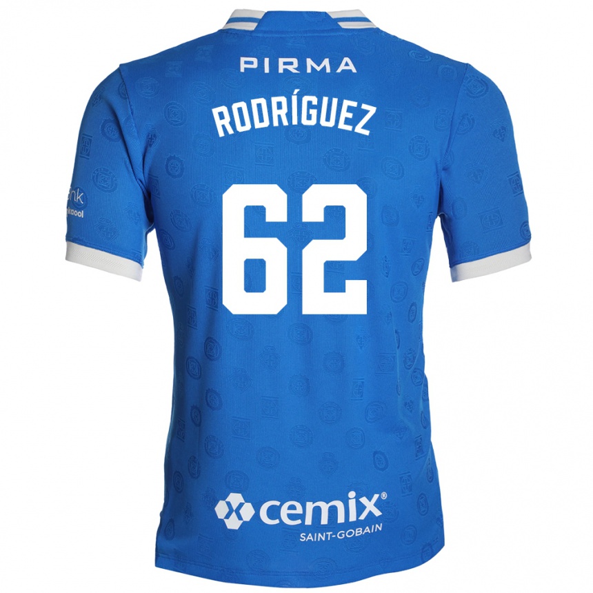 ילדים כדורגל Emanuel Rodríguez #62 כחול לבן אדום ג'רזי ביתית 2026/27