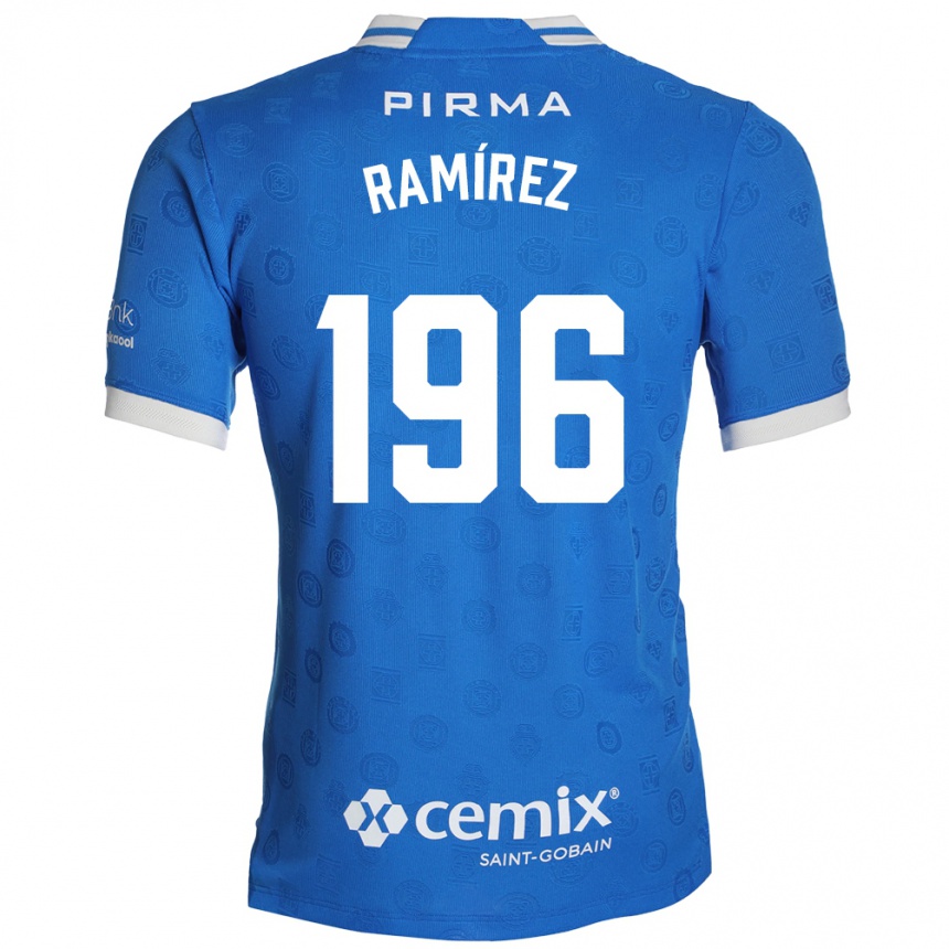 ילדים כדורגל Ian Ramírez #196 כחול לבן אדום ג'רזי ביתית 2026/27