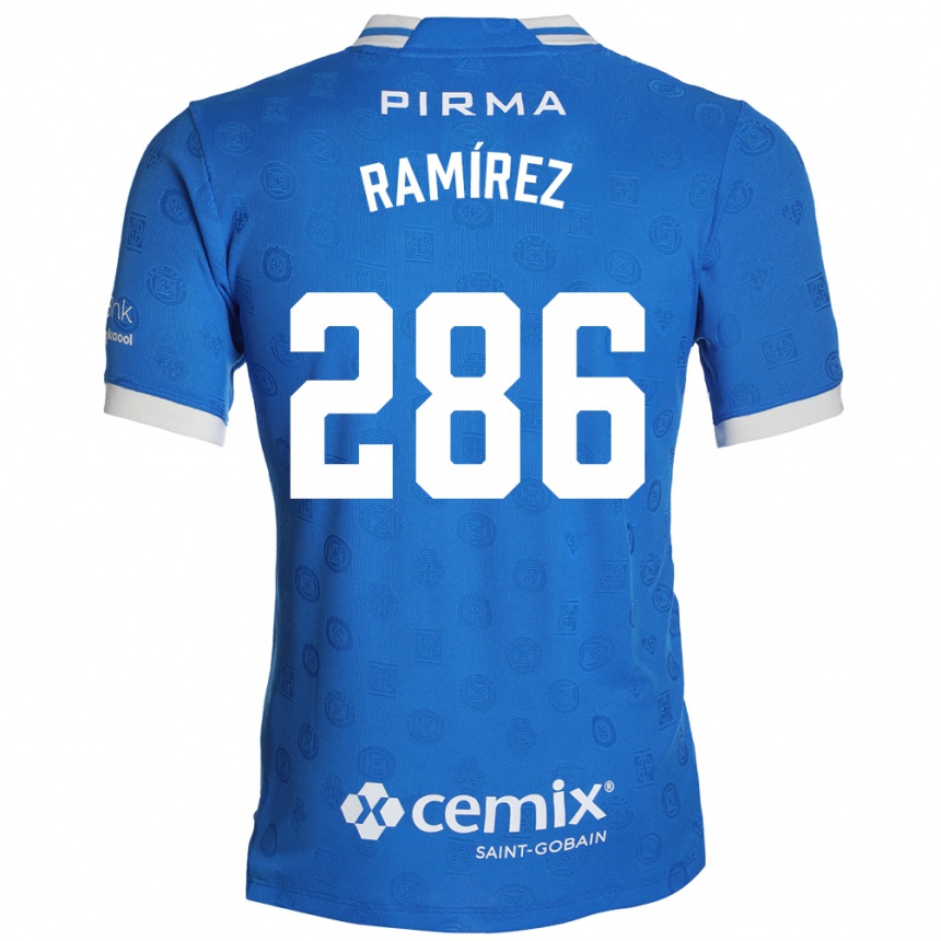 ילדים כדורגל Mauricio Ramírez #286 כחול לבן אדום ג'רזי ביתית 2026/27