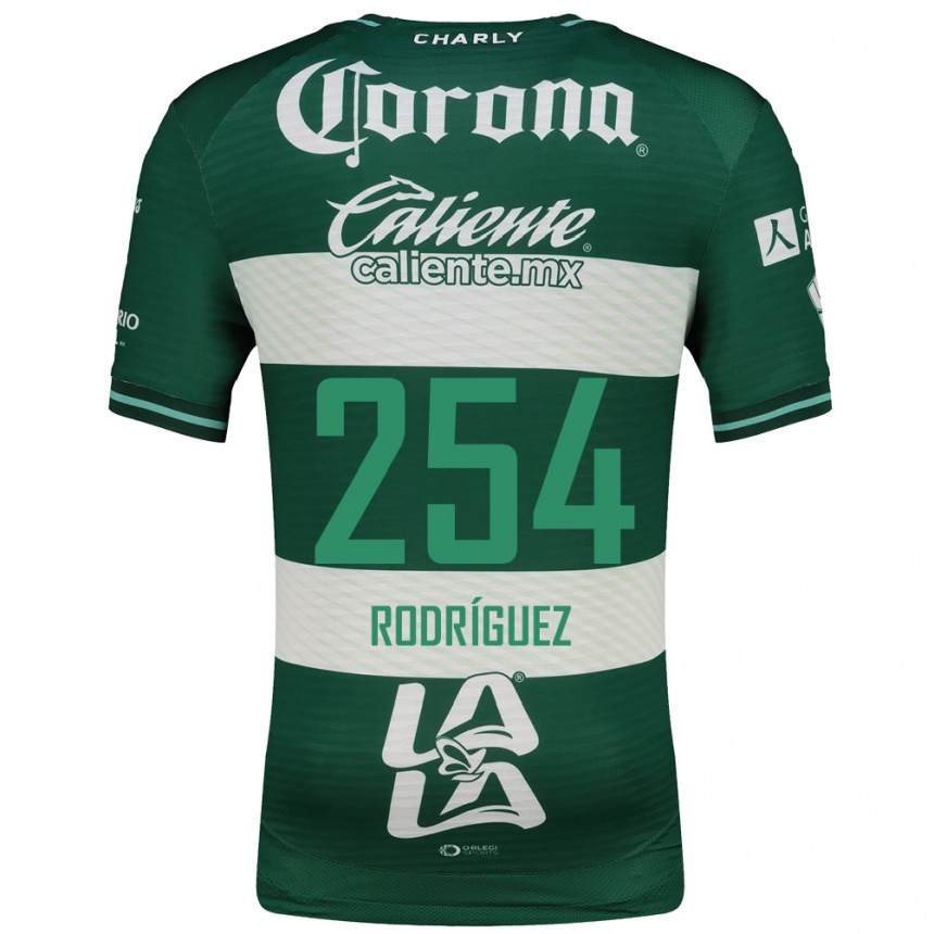 ילדים כדורגל Héctor Rodríguez #254 ירוק לבן ג'רזי ביתית 2026/27