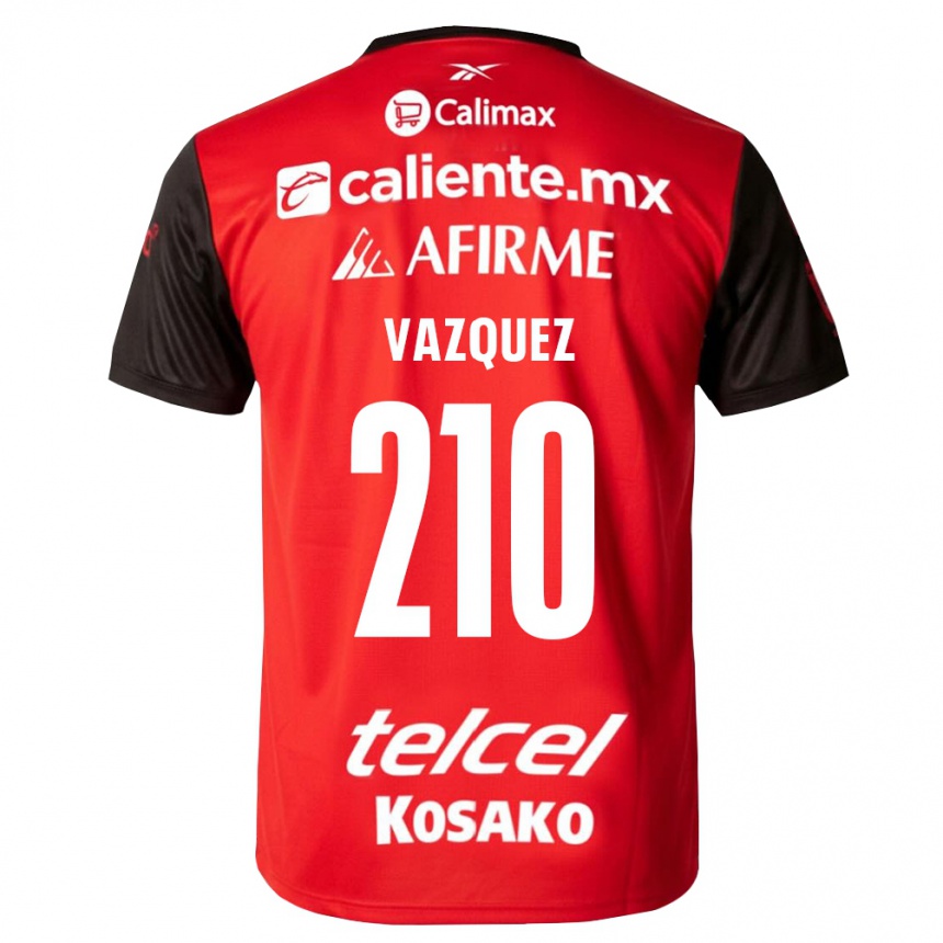 ילדים כדורגל דניאל ואסקז #210 שחור אדום ג'רזי ביתית 2026/27
