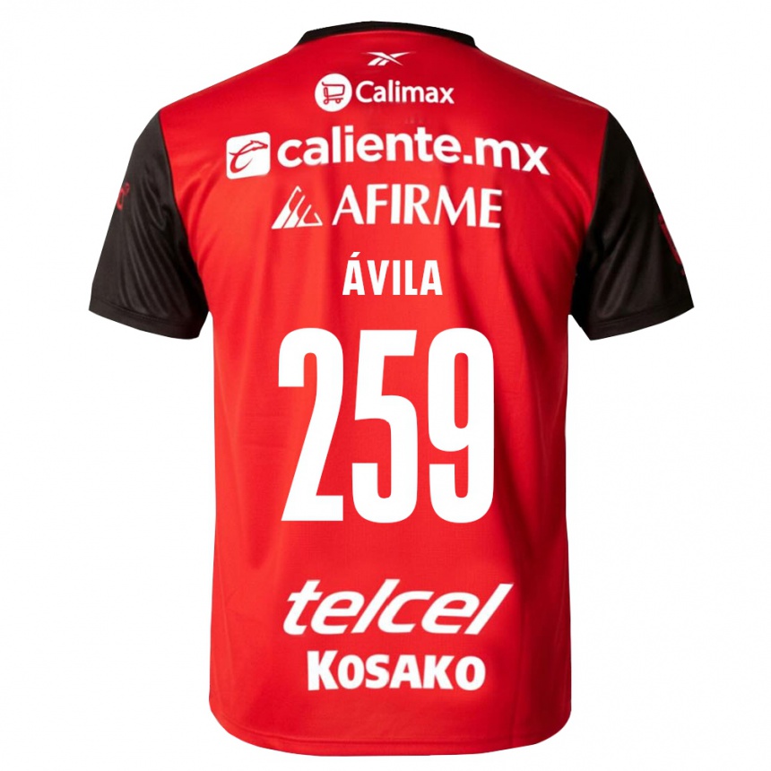 ילדים כדורגל Daniel Ávila #259 שחור אדום ג'רזי ביתית 2026/27