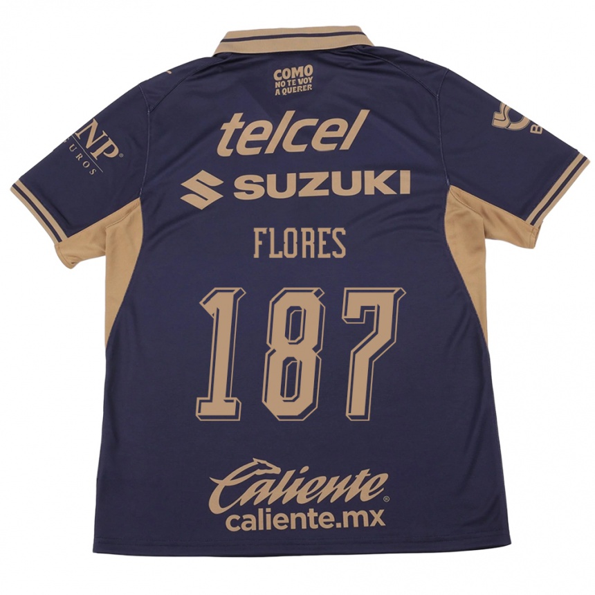 ילדים כדורגל Jonathan Flores #187 סגול חום ג'רזי ביתית 2026/27